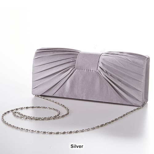 Sasha Satin Chic Pleated Clutch