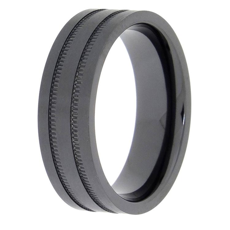 Mens Lynx Zirconium Ring
