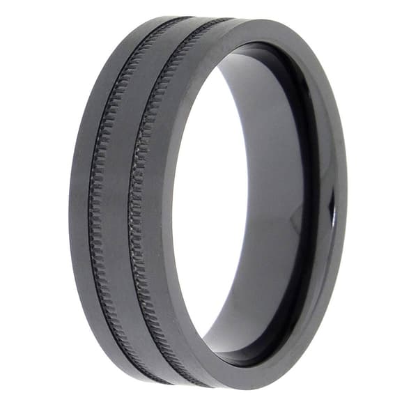 Mens Lynx Zirconium Ring