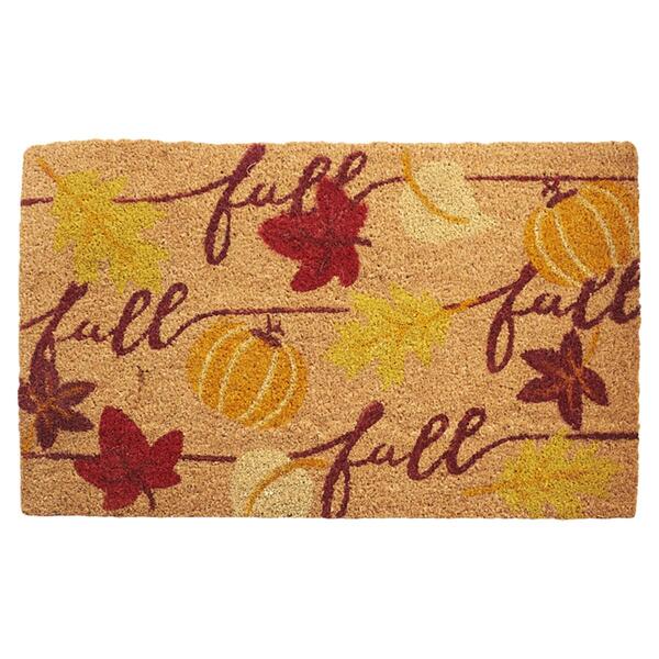 Fall Leaves Coir Doormat - image 