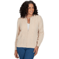 Womens Alfred Dunner Classics Cable Knit Zip Front Cardigan - image 1