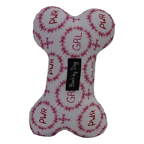 Bark by Dog Girl Power Dog Bone Toy