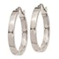 Gold Classics&#8482; 14kt. White Gold 25mm Hoop Earrings - image 2