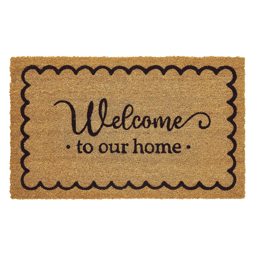 VCNY Home Welcome to Our Home Outdoor Coir Doormat