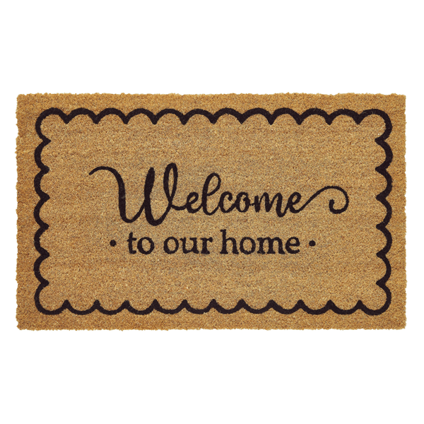 VCNY Home Welcome to Our Home Outdoor Coir Doormat