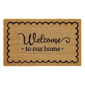 VCNY Home Welcome to Our Home Outdoor Coir Doormat - image 1