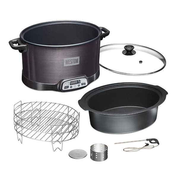 Weston&#174; 2-in-1 Indoor Smoker & Slow Cooker