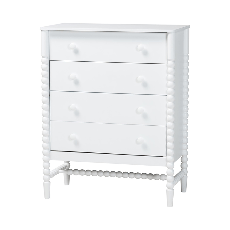 Baxton Studio Brantley Spindle 4-Drawer Chest