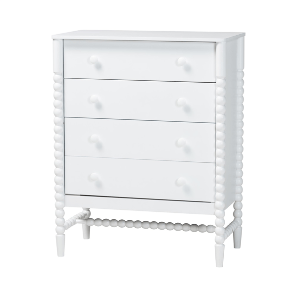 Baxton Studio Brantley Spindle 4-Drawer Chest - image 