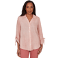 Womens Alfred Dunner Camden Market Gauze Button Front Blouse - image 1