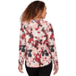 Womens Emaline Dusted Petals Overlapped V Neck Blouse - image 2