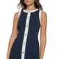 Womens Tommy Hilfiger Sleeveless Color Block Button Sheath Dress - image 3