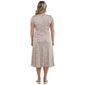 Womens Tiffany & Grey Puff Sleeve Floral A-Line Tie Front Dress - image 2