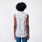 Womens Emily Daniels Sleeveless Tropical Two Pocket Blouse - image 2