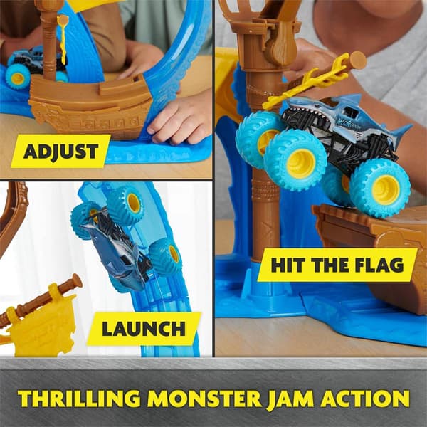 Spin Master Monster Jam Megalodon Loop of Doom Stunt Playset