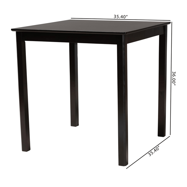 Baxton Studio Lenoir Modern Wood Counter Height Pub Table
