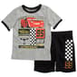 Boys (4-7) Disney Cars 2pc. Tee & Knit Shorts Set - Heather Grey - image 1