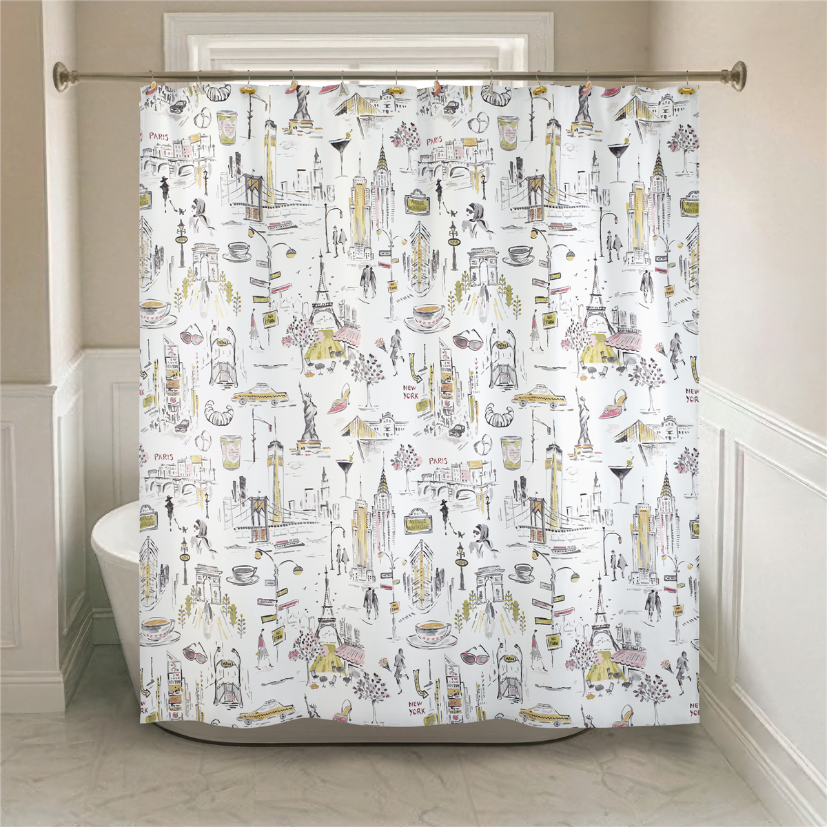 Nicole Miller City Girl Shower Curtain