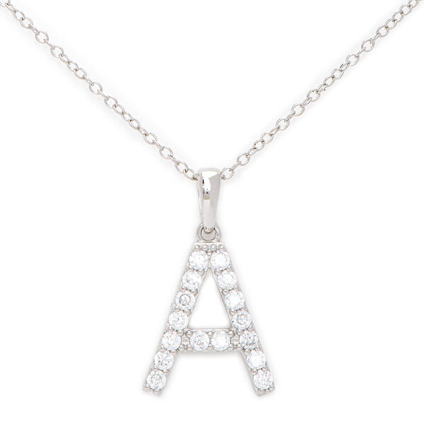 Gianni Argento Silver Initial Pendant Necklace - A - image 