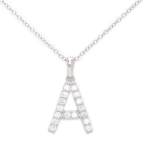 Gianni Argento Silver Initial Pendant Necklace - A - image 