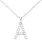 Gianni Argento Silver Initial Pendant Necklace - A - image 1