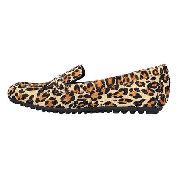 Womens Bella Vita Elizabeth Ornamented Leopard Comfort Loafers
