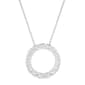 Nova Star® 14kt. White Gold Lab Grown Diamond Circle Pendant - image 3