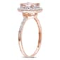 Gemstone Classics&#8482; 10kt. Rose Gold Double Halo Ring - image 2