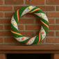 Northlight 18in. Pre-Lit  Candy Striped Sisal Christmas Wreath - image 2