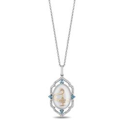 Enchanted by Disney Sterling Silver Topaz Pendant Necklace