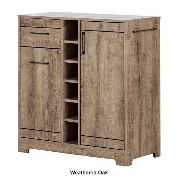 South Shore Vietti Bar Cabinet & Bottle Storage