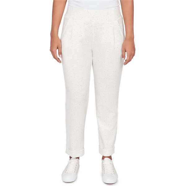 Petite Ruby Rd. Jetsetter Ultra Soft Knit Cuffed Ankle Pant - image 