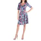 Womens 24/7 Comfort Apparel Fit & Flare Paisley Dress - image 2