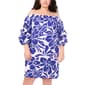 Plus Size MSK Off the Shoulder Lantern Sleeve Poplin Shift Dress - image 3