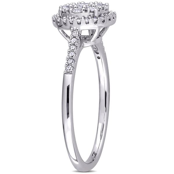 Diamond Classics™ 10kt. White Gold 1/2ctw. Diamond Round Ring