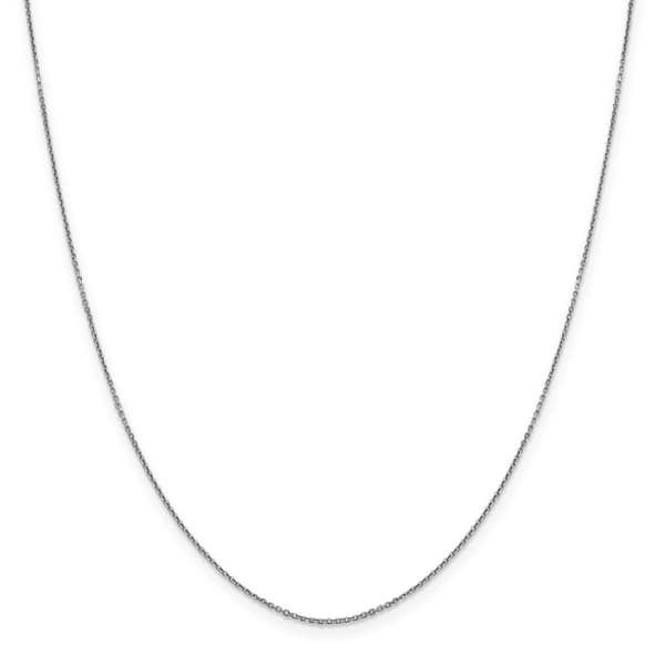 Gold Classics&#40;tm&#41; .90mm. White Gold Diamond Cut Necklace - image 