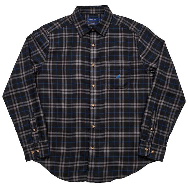 Mens Nautica Nautica Long Sleeve Button Down Shirt - True Black - image 