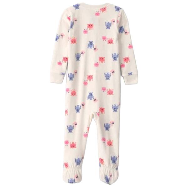 Baby Girl (12-24M) Carter''s® Pink/Blue Monster Footed Pajama