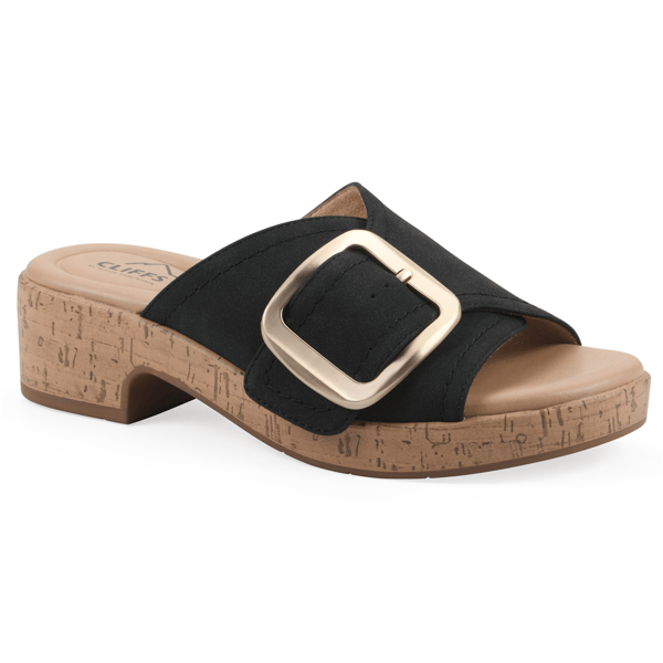 Womens Cliffs by White Mountain Filipa Heeled Slide Sandals - image 