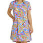 Plus Size Harlow & Rose Paisley Shift Dress-Ultramarine - image 3