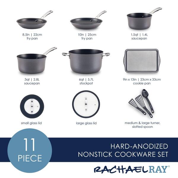Rachael Ray Cook + Create 11pc. Nonstick Cookware Set