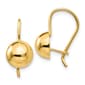 Gold Classics(tm) 14kt. 8mm Hollow Half Ball Earrings - image 1