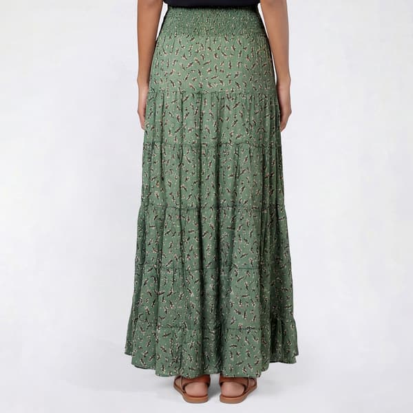Juniors Angie Gauze Tier Maxi Skirt