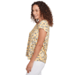 Womens Emaline Key Items Cap Sleeve Tossed Butterfly Tee - image 4