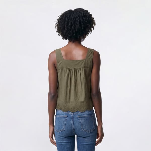 Womens Angels Forever Young Amanda Scallop Hem Tank Top