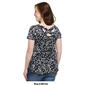 Womens Due Time Short Sleeve Ditsy Crossback Maternity Top - image 4