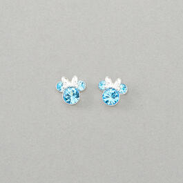 Disney Minnie Mouse March Birthstone Stud Earrings