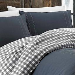 Eddie Bauer Kingston Charcoal 150TC Reversible Comforter Set
