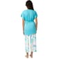 Womens HUE® Solid Top Beachfront Era Printed Capri 3 Piece Set - image 3