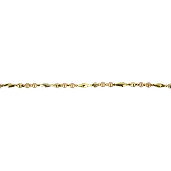 Northlight Seasonal Shiny & Matte Gold Beaded Christmas Garland